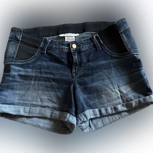 Maternity Denim Shorts Size Medium Liz Lange